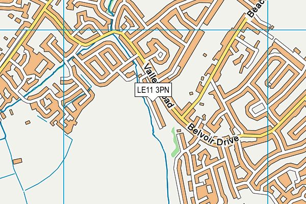 LE11 3PN map - OS VectorMap District (Ordnance Survey)
