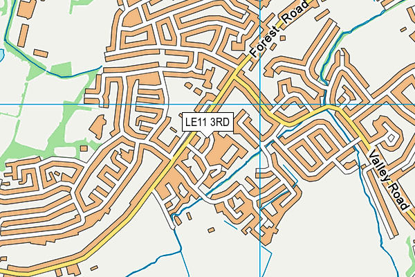 LE11 3RD map - OS VectorMap District (Ordnance Survey)