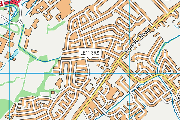 LE11 3RS map - OS VectorMap District (Ordnance Survey)