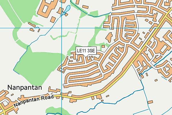 LE11 3SE map - OS VectorMap District (Ordnance Survey)