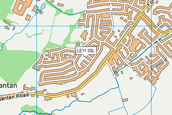 LE11 3SL map - OS VectorMap District (Ordnance Survey)