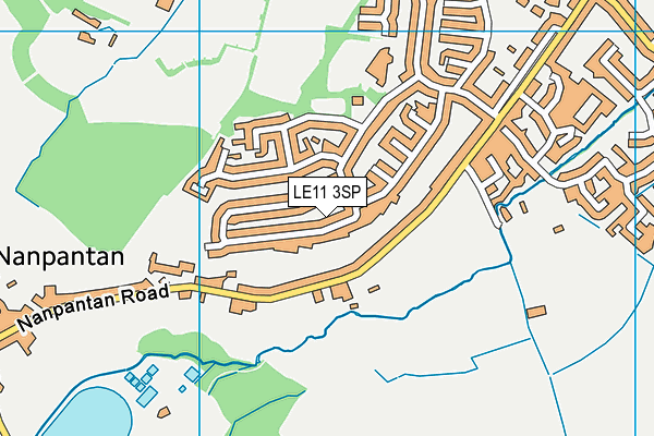 LE11 3SP map - OS VectorMap District (Ordnance Survey)