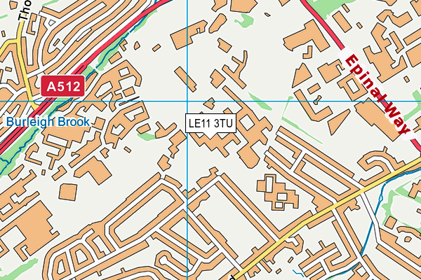 LE11 3TU map - OS VectorMap District (Ordnance Survey)