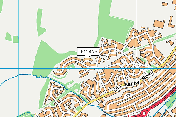 LE11 4NR map - OS VectorMap District (Ordnance Survey)