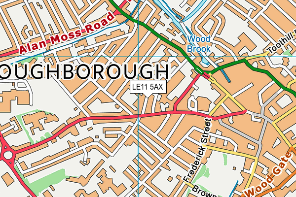 Saint Mary's Catholic Primary School, Loughborough map (LE11 5AX) - OS VectorMap District (Ordnance Survey)