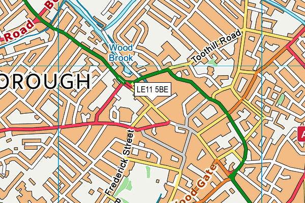 Puregym (Loughborough) map (LE11 5BE) - OS VectorMap District (Ordnance Survey)