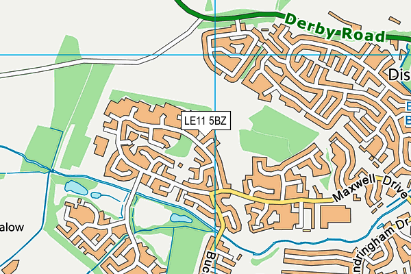 LE11 5BZ map - OS VectorMap District (Ordnance Survey)