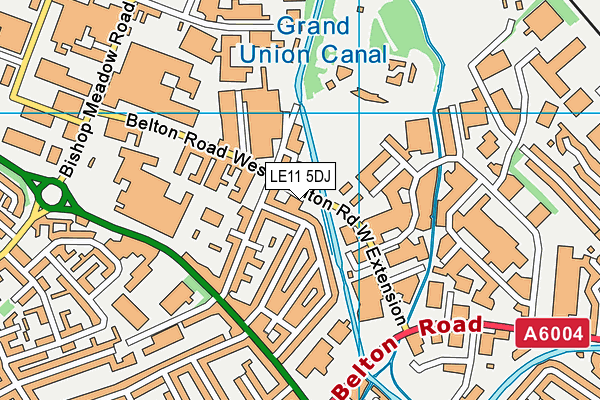 LE11 5DJ map - OS VectorMap District (Ordnance Survey)