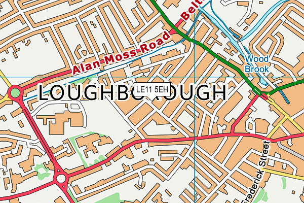 LE11 5EH map - OS VectorMap District (Ordnance Survey)