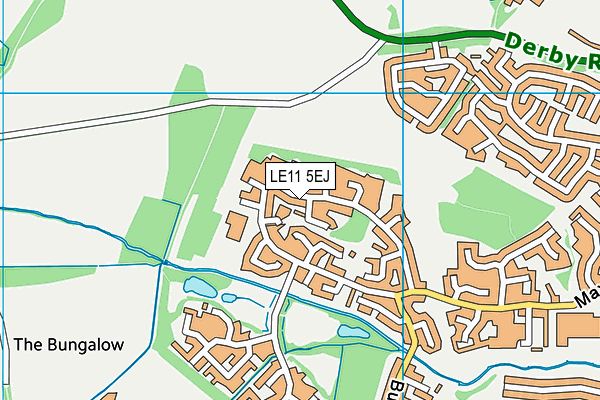 LE11 5EJ map - OS VectorMap District (Ordnance Survey)