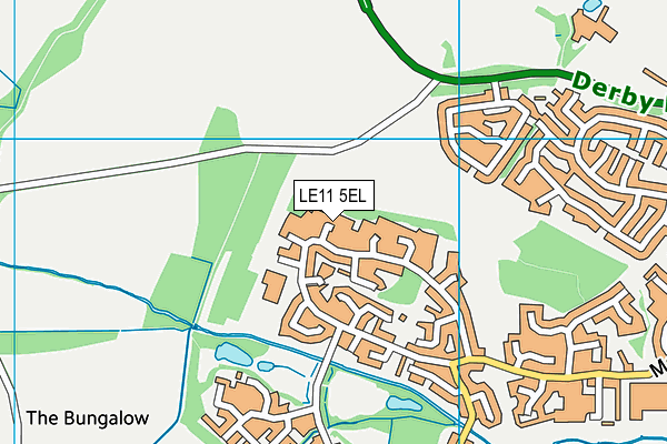 LE11 5EL map - OS VectorMap District (Ordnance Survey)