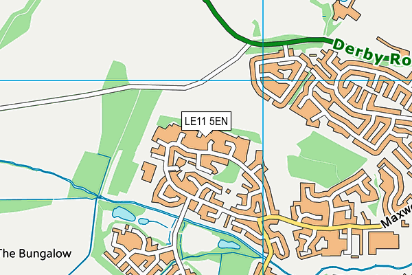 LE11 5EN map - OS VectorMap District (Ordnance Survey)