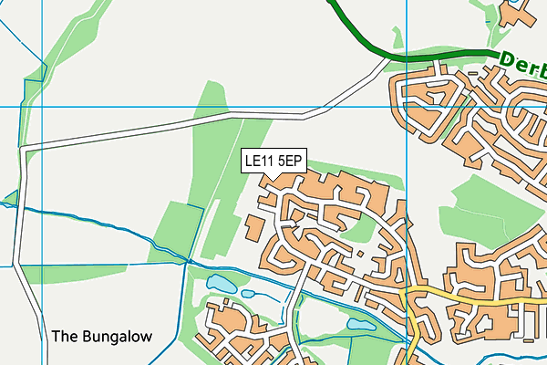 LE11 5EP map - OS VectorMap District (Ordnance Survey)