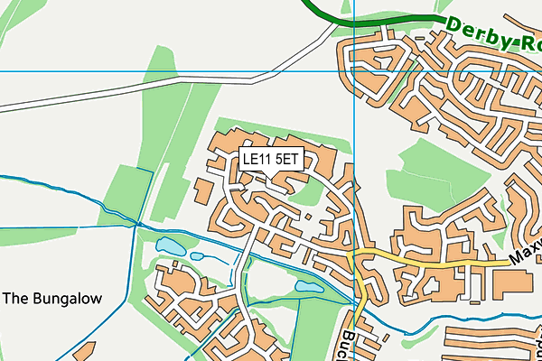 LE11 5ET map - OS VectorMap District (Ordnance Survey)