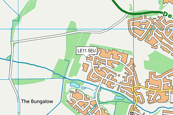 LE11 5EU map - OS VectorMap District (Ordnance Survey)