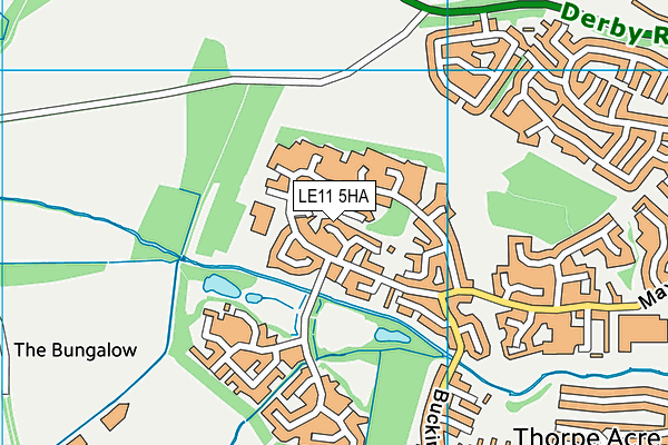 LE11 5HA map - OS VectorMap District (Ordnance Survey)