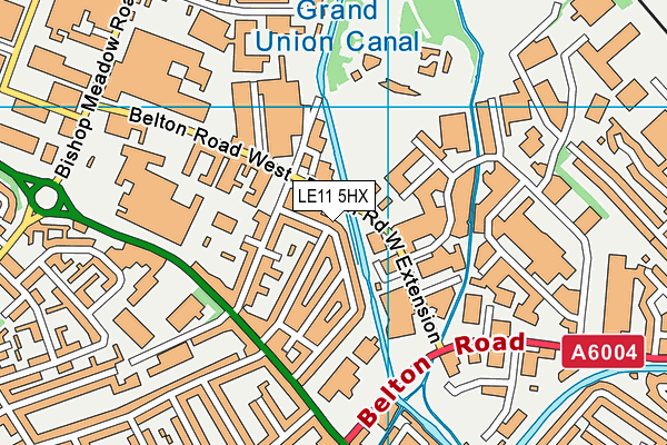LE11 5HX map - OS VectorMap District (Ordnance Survey)