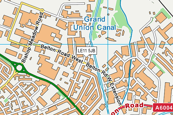 LE11 5JB map - OS VectorMap District (Ordnance Survey)