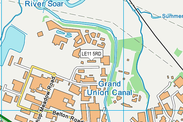 LE11 5RD map - OS VectorMap District (Ordnance Survey)