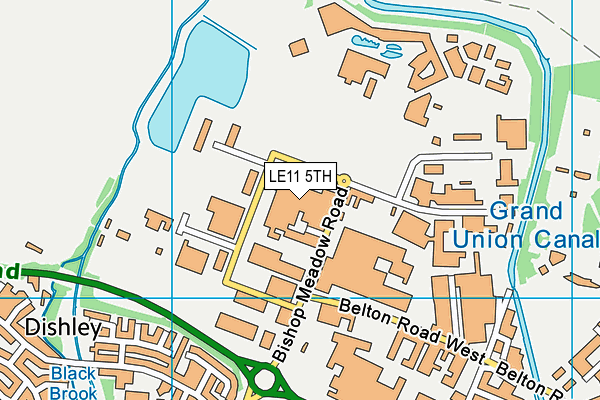 LE11 5TH map - OS VectorMap District (Ordnance Survey)