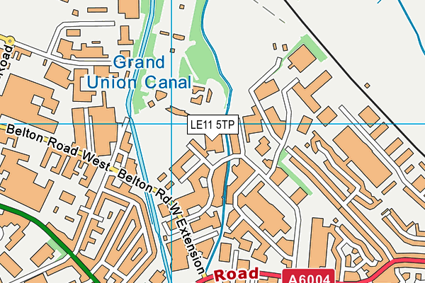 LE11 5TP map - OS VectorMap District (Ordnance Survey)