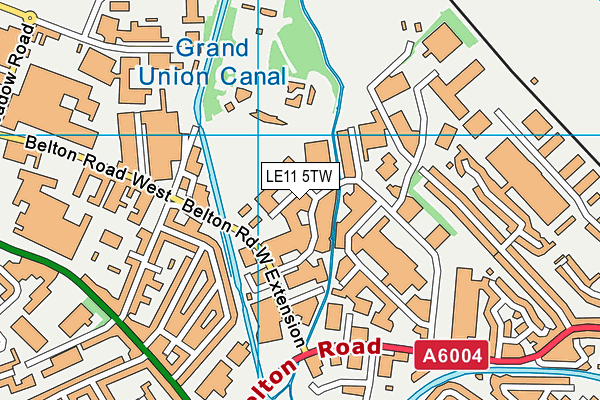 LE11 5TW map - OS VectorMap District (Ordnance Survey)