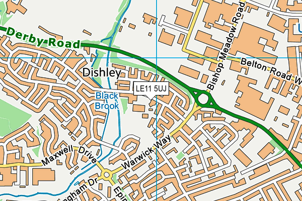 Robert Bakewell Primary School map (LE11 5UJ) - OS VectorMap District (Ordnance Survey)