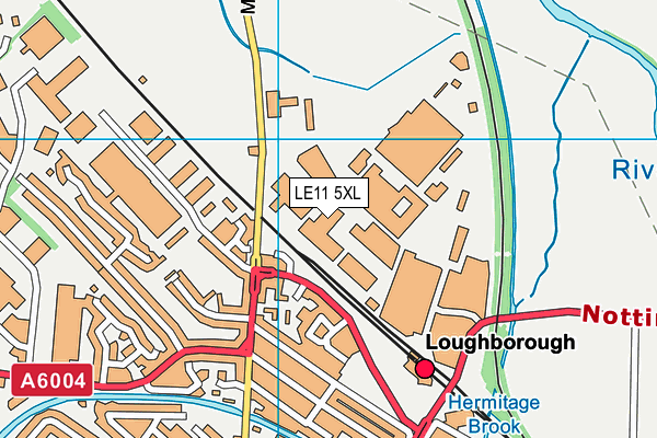 LE11 5XL map - OS VectorMap District (Ordnance Survey)