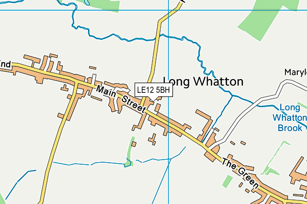 LE12 5BH map - OS VectorMap District (Ordnance Survey)