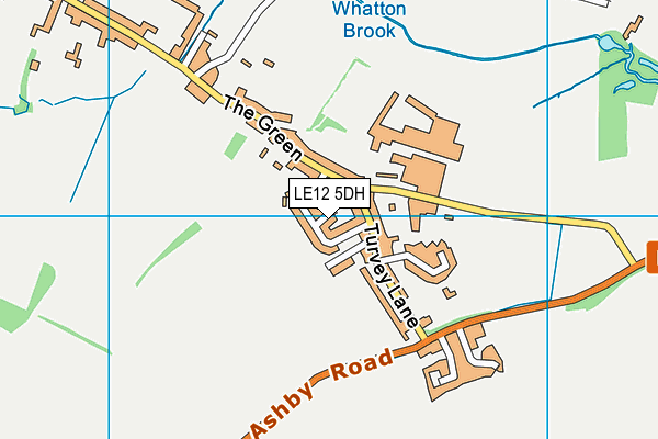 LE12 5DH map - OS VectorMap District (Ordnance Survey)