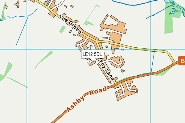 LE12 5DL map - OS VectorMap District (Ordnance Survey)