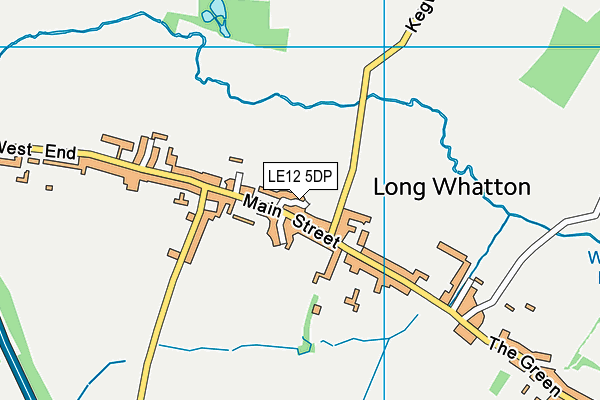 LE12 5DP map - OS VectorMap District (Ordnance Survey)