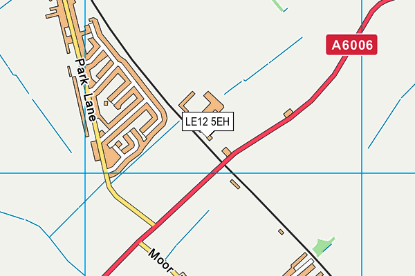 LE12 5EH map - OS VectorMap District (Ordnance Survey)