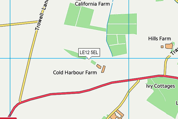 LE12 5EL map - OS VectorMap District (Ordnance Survey)