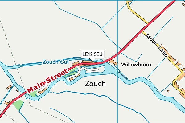 LE12 5EU map - OS VectorMap District (Ordnance Survey)