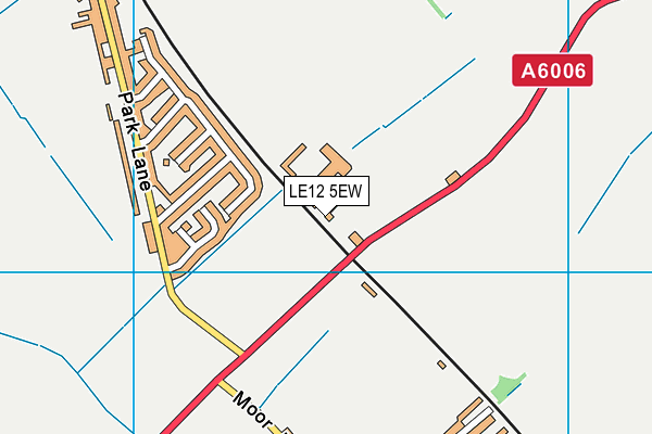 LE12 5EW map - OS VectorMap District (Ordnance Survey)