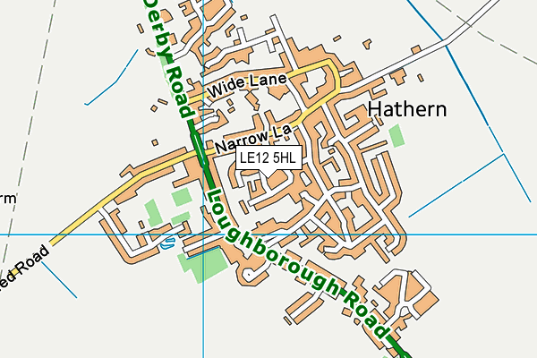LE12 5HL map - OS VectorMap District (Ordnance Survey)