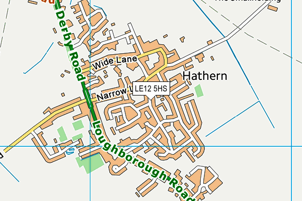 LE12 5HS map - OS VectorMap District (Ordnance Survey)