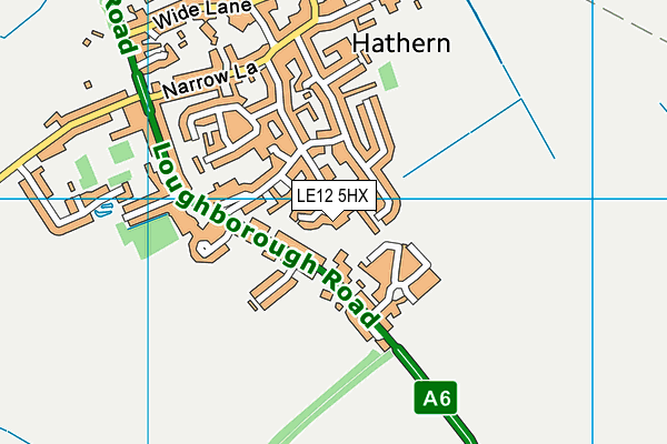 LE12 5HX map - OS VectorMap District (Ordnance Survey)