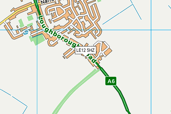 LE12 5HZ map - OS VectorMap District (Ordnance Survey)