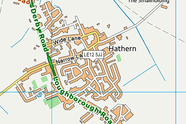 LE12 5JJ map - OS VectorMap District (Ordnance Survey)