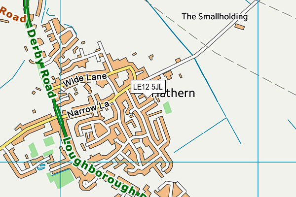 LE12 5JL map - OS VectorMap District (Ordnance Survey)
