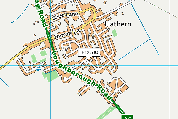 LE12 5JQ map - OS VectorMap District (Ordnance Survey)