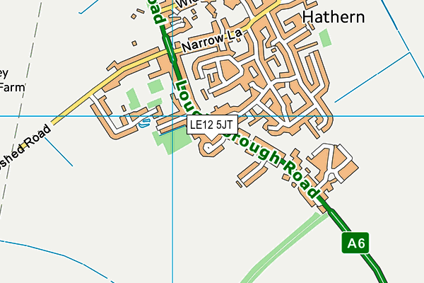 LE12 5JT map - OS VectorMap District (Ordnance Survey)