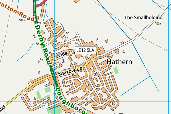 LE12 5LA map - OS VectorMap District (Ordnance Survey)