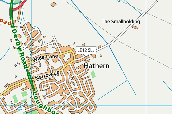 LE12 5LJ map - OS VectorMap District (Ordnance Survey)