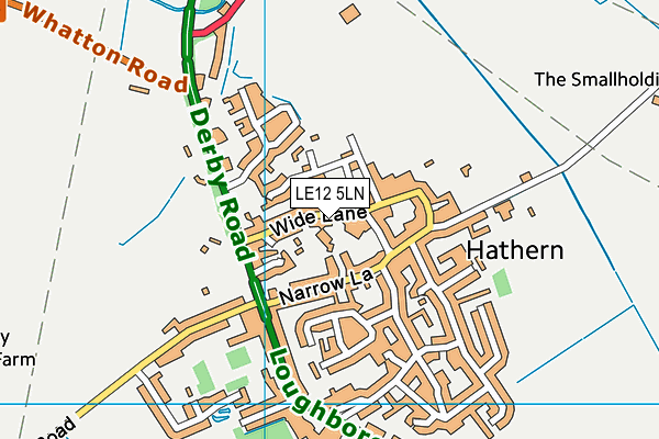 LE12 5LN map - OS VectorMap District (Ordnance Survey)