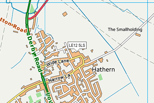 LE12 5LS map - OS VectorMap District (Ordnance Survey)