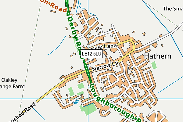 LE12 5LU map - OS VectorMap District (Ordnance Survey)
