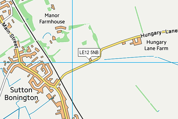 LE12 5NB map - OS VectorMap District (Ordnance Survey)